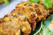 香菜肉饼
