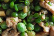 青豆炒肉末