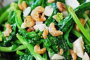 油菜炒虾仁