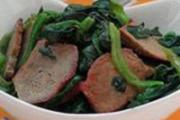 菠菜炒猪肝