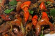梅干菜炒虾