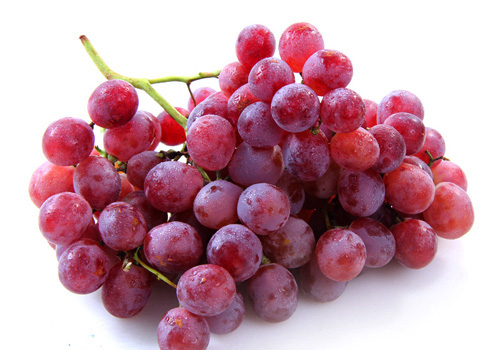 马奶葡萄的果粒椭圆形,比无4马奶补充糖分无籽露葡萄(学名无核白)果3