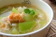 干贝咸蛋节瓜汤