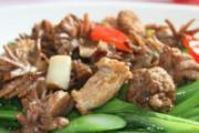 菜心炒鹅肝