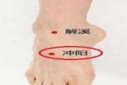 冲阳位置很痛是什么病 冲阳位置作用